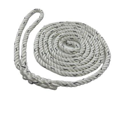 China High Line Navy Blue Polyester Anchor Abrasion Resistance White Black Twisted Marine Dock Rope Line for sale