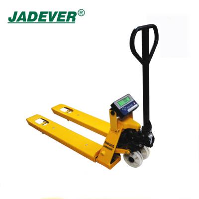 China Electronic Digital Hand Pallet Truck 50kg Scale Customized for sale