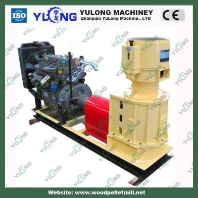 China Poultry Flat Die Feed Pellet Mill 22kw 300-500kg/h 1150×300×550mm for sale