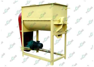 China Poultry Feed Mixing Machine Single Shaft Twin Screw Blender 18.5kw Horizontal Feed Mixer for sale