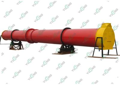 China GHG Φ1.0×8 Organic Fertilizer Rotary Drum Dryer , Wood Chip Dryer 5.5kw for sale