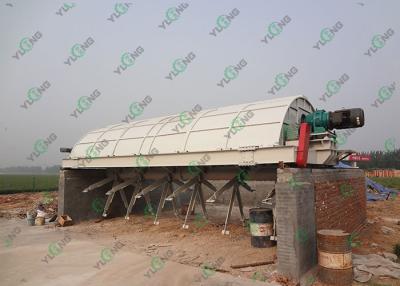 China Cattle Chicken Manure Fertilizer Mixer Machine Ferment Upender 10 m Span for sale