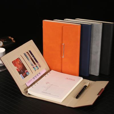 China Custom Printed Leather 2022 PU Cover Agenda Budget Binder Business Planners And Notebooks for sale