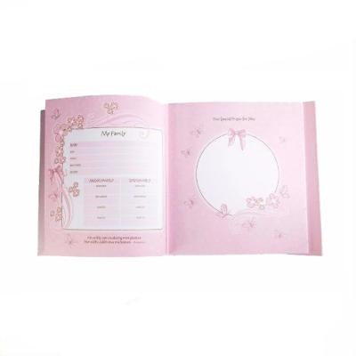 China Hot Selling Art Paper Printing Baby Keepsake Book Custom for sale