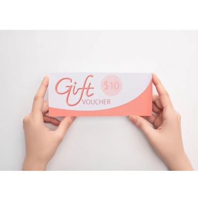 China Activity Holiday Promotion Foil Custom Printing Coupons Gutschein Gift Voucher Card Certificate Envelopes for sale