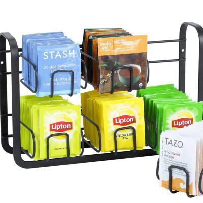 China Morden 120 Tea Bag Storage Organizer and Display Rack for Cabinet and Counter, Wall Mount Available for sale