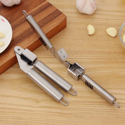 China Hot Sale Kitchen Tools Manual Stainless Steel Garlic Presser Chopper 110100 for sale