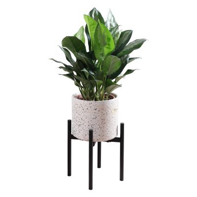 China ORZ0064 Large Pot Indoor Plant Pot Metal Stored Nordic Modern Adjustable Standing Planter for sale