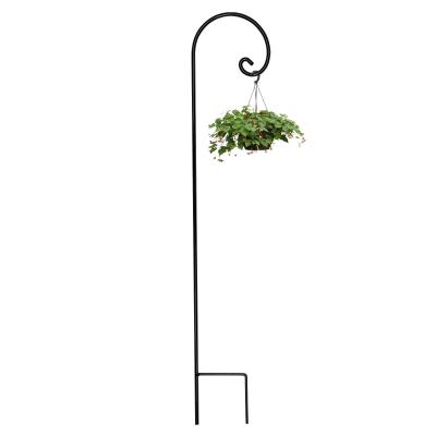 China ORR359 Patio Yard Porch Hotel Wedding Shepherds Hang 65 Inch Metal Plant Hanger For Bird Feeders Weddings Solar Lights Flower Baskets Christmas Lights Lanterns for sale