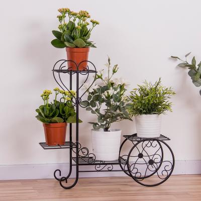 China American Style Hot Sales Wrought Iron Flower Pot Racks Metal Flower Factory High Quality Casting Rack for sale