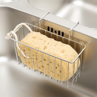 China Durable Kitchen Rust Proof Sink Basket Sink Cart Brush Kitchen Sink Sponge Rack for sale