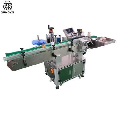 Cina factory price Automatic bottle labeling machine sticker etiquetadora for cans jars round square bottle labeling in vendita