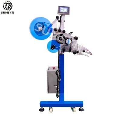 China Automatic top labeling machine carton box sticker labeler applicator dispensers for sale