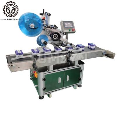 Chine Top Manufacturer label applicator flat machine etiquetadora for stick self-adhesive Box carton card hang tag paper labeling à vendre