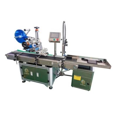 China Automatic plane sticker self adhesive labeling machine for paper card envelop carton with inkjet printing for sale