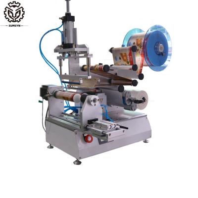 China Semi Automatic twins bottle labeling machine double bottles labeling machine round bottle labeling machine for sale