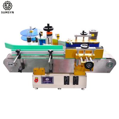 China SUMSYN Desktop Automatic bottle labeling machine for square bottle round bottle labeling for sale