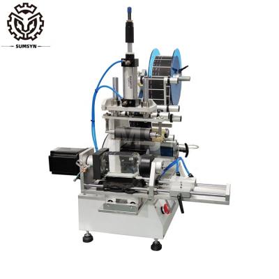 China Semi square bottle labeling machine for round square bottle labeling for sale