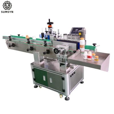 China SUMSYN automatic square bottle labeling machine flat square round bottle can labeling for sale