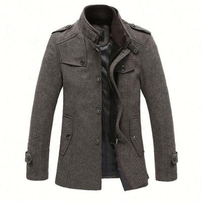 China RTS Autumn/Winter Business Men's Jacket Casual Men's Woolen Jacket Breathable Oversized Woolen Jacket for sale