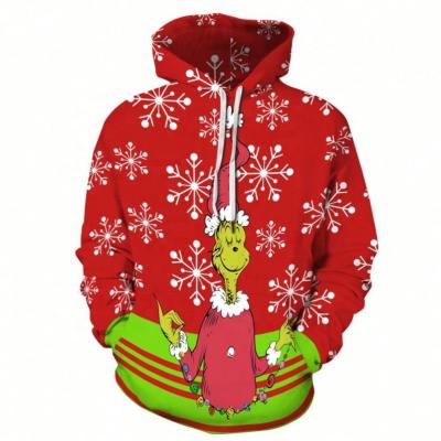 China New Breathable Christmas Print Sweatshirt For Man Women Men Women Couple Sports Hooded Hoodies for sale