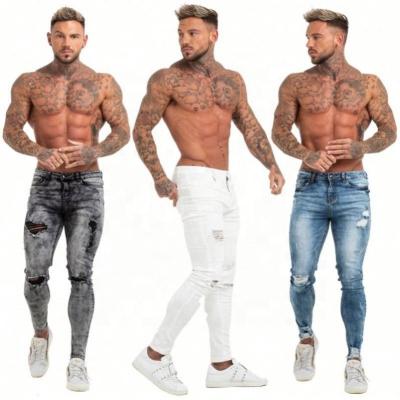 China Sustainable Stylish Jeans Pants For Man Slim Ripped Skinny Jeans for sale