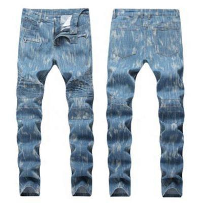 China Breathable Blue Jeans Men Multi-pocket Pencil Pants Autumn Motorcycle Pants Hot Style Men's Jeans for sale