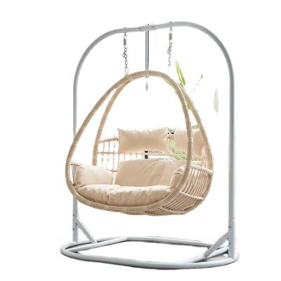 China New Design Convertible Outdoor Furniture Double Swing Egg Chairs Hanging Swing Chair For Home for sale