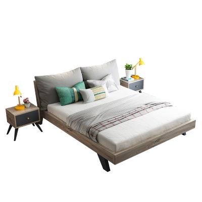 China Modern Wooden Bed Frame Home Furniture Large Modern Furniture Kids Bedrooms Wooden Beds for sale