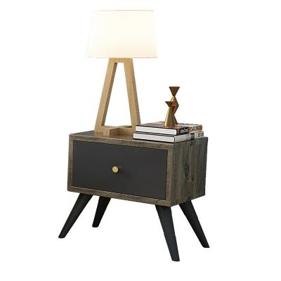 China Adjustable Modern Country Style Bedside Table Bedroom Furniture Wooden Durable MDF Bedside Table (Other) for sale