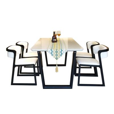 China Receive home dining table and chairs strong classic scandinavian luxury restaurant furniture kitchen dinner dining table set for sale