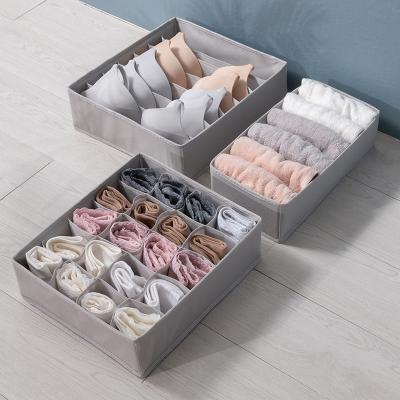 China Modern Sock Underwear Clothes Organizer Dividers 24 Cells Cloth Closet Foldable Organizers and Storage Boxes for sale