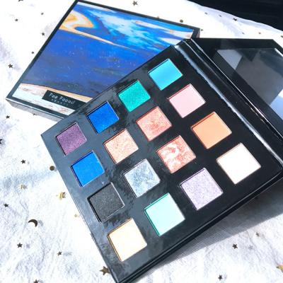 China High Pigmented Customized Private Label Eyeshadow Waterproof Wholesale Make Your Own Eyeshadow Palette 16 Colors DIY Eyeshadow Palette for sale