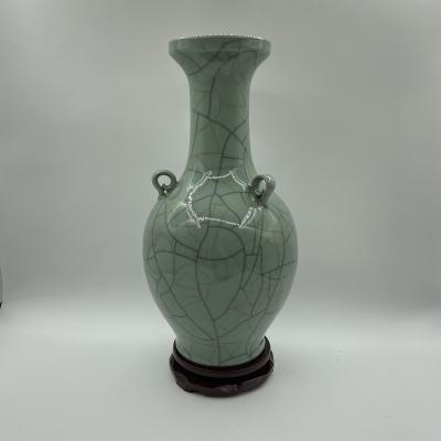 China Art Deco Modern Handmade Custom Decor Furniture Ornaments Chinese Celadon Vases for sale