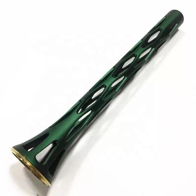 China Dongguan Industrial/Motorcycles/Aerospace/Lighting/Automation Custom Manufacturing Electronics/Automotive/CNC Milled Billet Aluminum Parts Green Anodized Custom Hollow Tube Aluminum Housing for sale