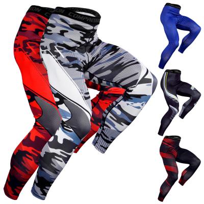 China Antibacterial Mens Workout Gaiters Tight Base Layer Fitness Leggings Yoga Running Pants for sale