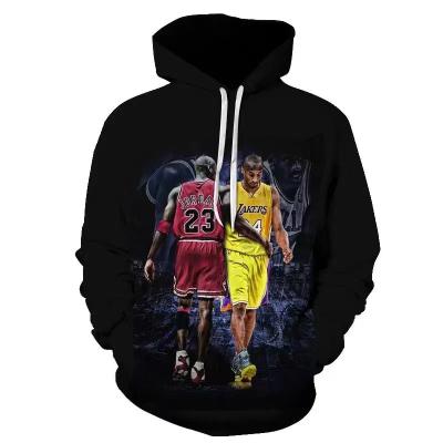 China Plus Size 2021 New Fashion 3D Basketball Printing Men Hoodies for sale