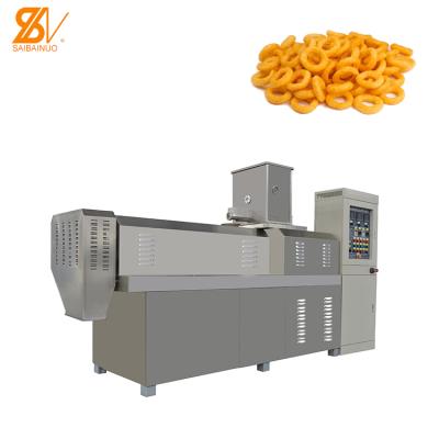 China Factory Ring Shape Puffs Cheese Snacks Machine Corn Puffed Snacks Extruder Making Machinery for sale