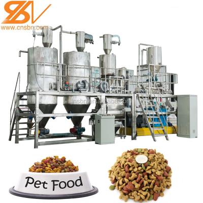 China Saibainuo automatic pet food pet food extruder machine line of capacity 100-1000kg/h dog cat fish bird shrimp and so on big for sale