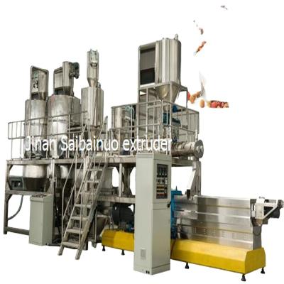 China Factory 1t/h Stainless Steel Vending Machine Pet Food Feed Pellet Extruder Make Making Machine Product Supplier for sale