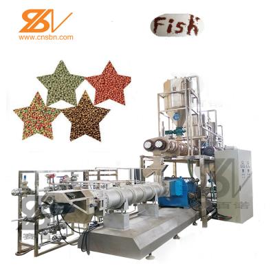 China Factory hot sales 1t/h floating fish catfish food sinking extruder making machine for sale