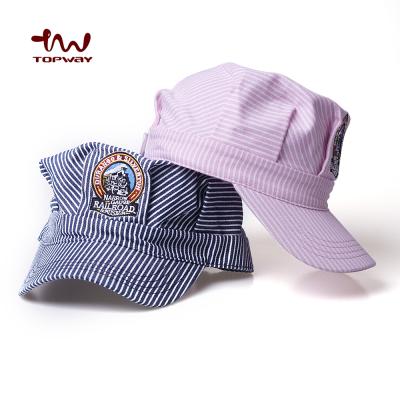 China JOINT Wholesale Custom OEM Striped Embroidery Army Caps Military Hats For Men And Women for sale