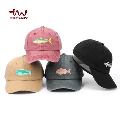 China COMMON Wholesale 6 Panel Vintage Cotton Washed Caps Simple Dad Hats Custom Embroidery Logo In Bulk for sale