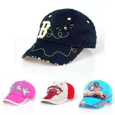 China Wholesale Custom Eco-Friendly 6 Panel Plain Baseball Cap Hat For Kids With Glow In The Dark Embroidery for sale