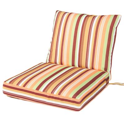 China Durable Waterproof Polyester Fabric Outdoor Cushion Set Deep Chair Cushions For Outdoor Furniture for sale