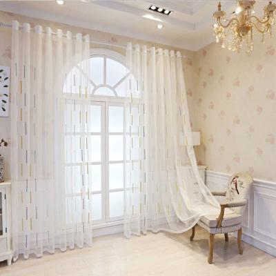 China Modern Modern Printed Meteor Pattern Semi Sheer Window Curtains For Living Room for sale