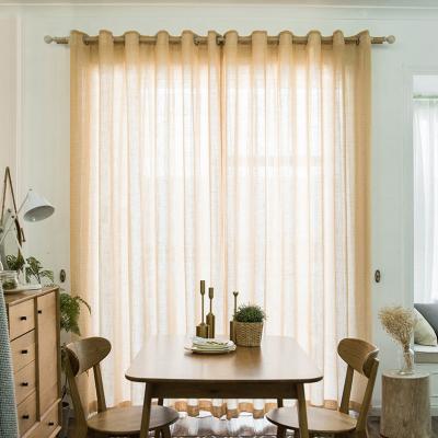 China Modern Lightweight Filtering White Cafe Gauze Nets Sheer Voile Curtains For Hotel for sale