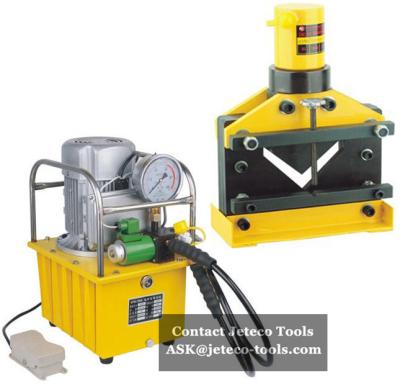 China electric motor hydraulic pump operated CAC-110 hydraulic angle steel cutter, portable hydraulic cutting machine for sale