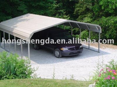 China Metal Prefab Movable Light Steel Structure Parking Lot / Garages / Canopies for sale