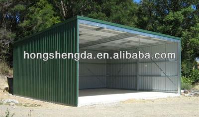 China prefab metal flat roof truss steel storage building Hsdmcl-s-53 for sale